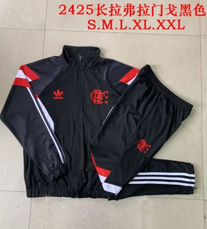 Flamengo Soccer Tracksuit Black Replica 2025