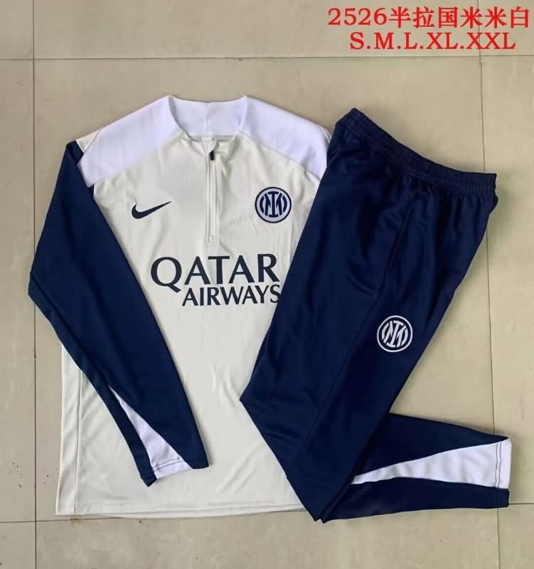AAA Quality Inter Milan 25/26 Grey Soccer Tracksuit AAA Quality Inter Milan 25/26 Grey Soccer Tracksuit