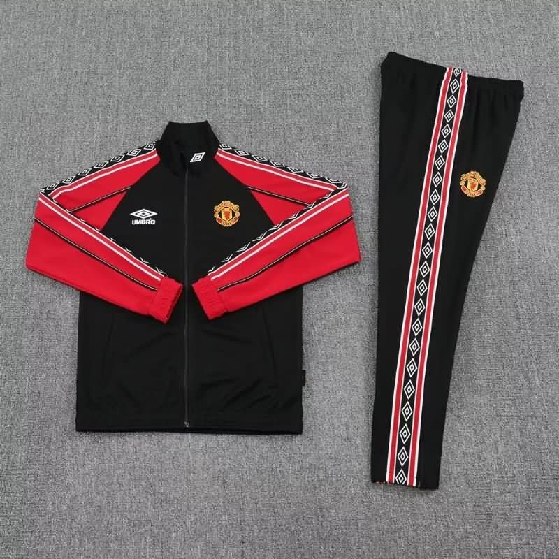 AAA Quality Manchester United 25/26 Black Soccer Tracksuit AAA Quality Manchester United 25/26 Black Soccer Tracksuit