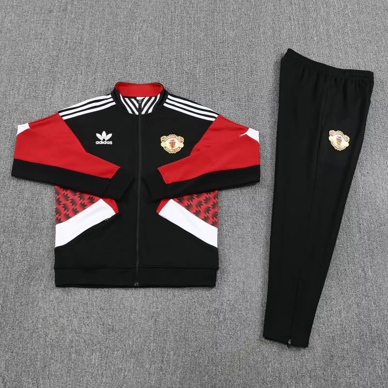 AAA Quality Manchester United 25/26 Black Soccer Tracksuit 03 AAA Quality Manchester United 25/26 Black Soccer Tracksuit 03