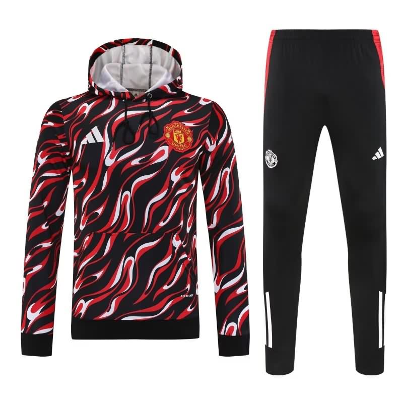 AAA Quality Manchester United 25/26 Black Red Soccer Tracksuit AAA Quality Manchester United 25/26 Black Red Soccer Tracksuit