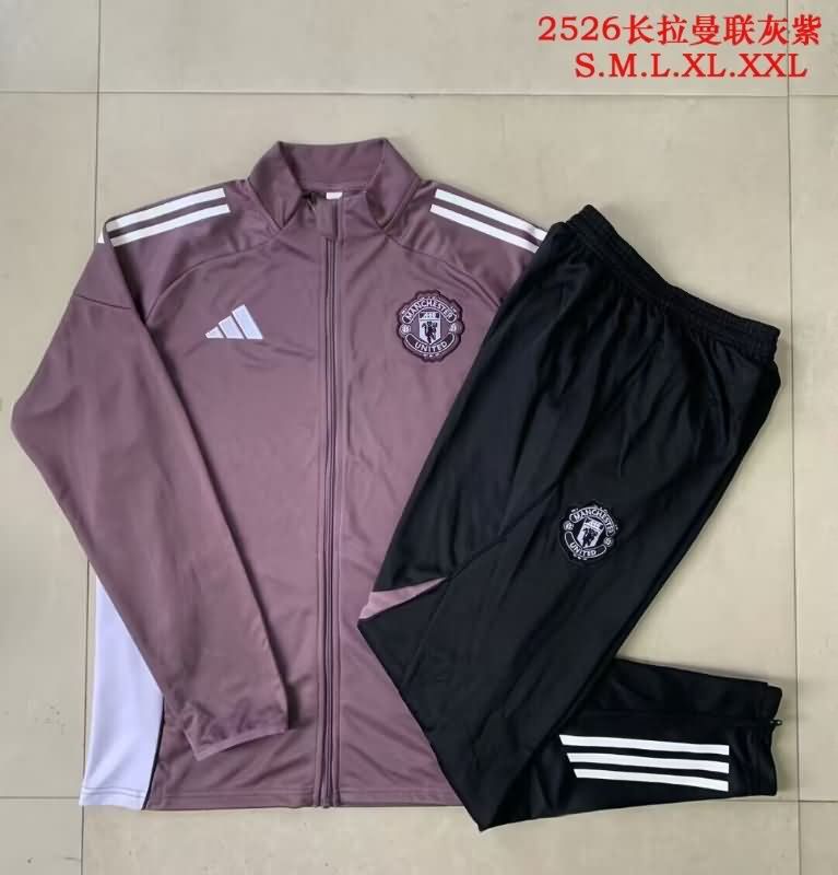 AAA Quality Manchester United 25/26 Purple Soccer Tracksuit AAA Quality Manchester United 25/26 Purple Soccer Tracksuit