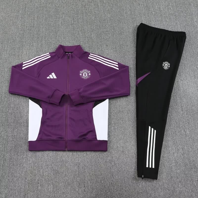 AAA Quality Manchester United 25/26 Purple Soccer Tracksuit 03 AAA Quality Manchester United 25/26 Purple Soccer Tracksuit 03