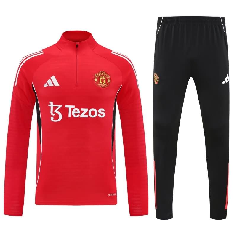 AAA Quality Manchester United 25/26 Red Soccer Tracksuit AAA Quality Manchester United 25/26 Red Soccer Tracksuit