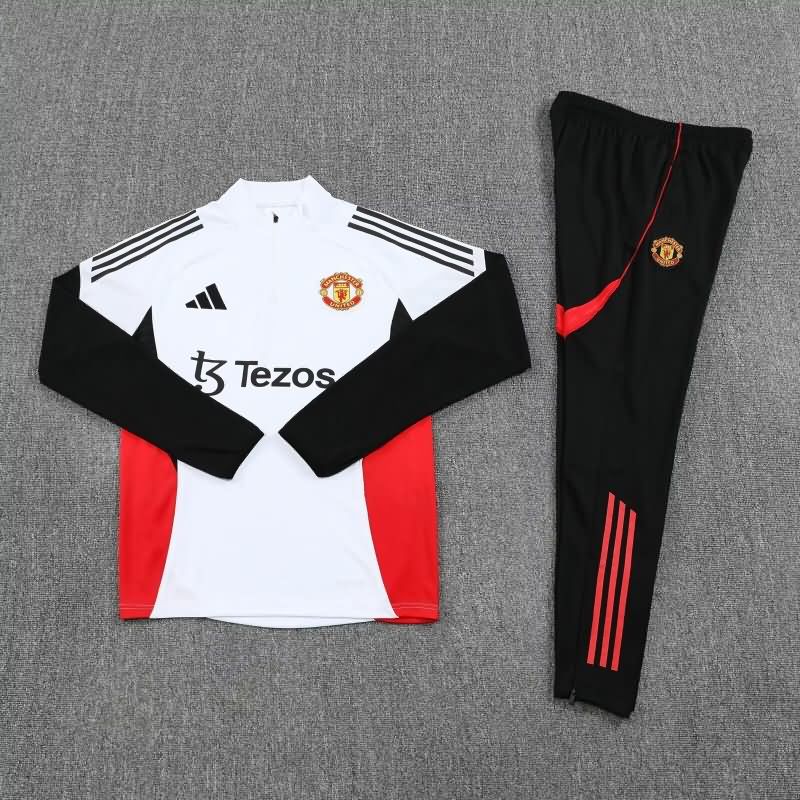 AAA Quality Manchester United 25/26 White Soccer Tracksuit 02 AAA Quality Manchester United 25/26 White Soccer Tracksuit 02