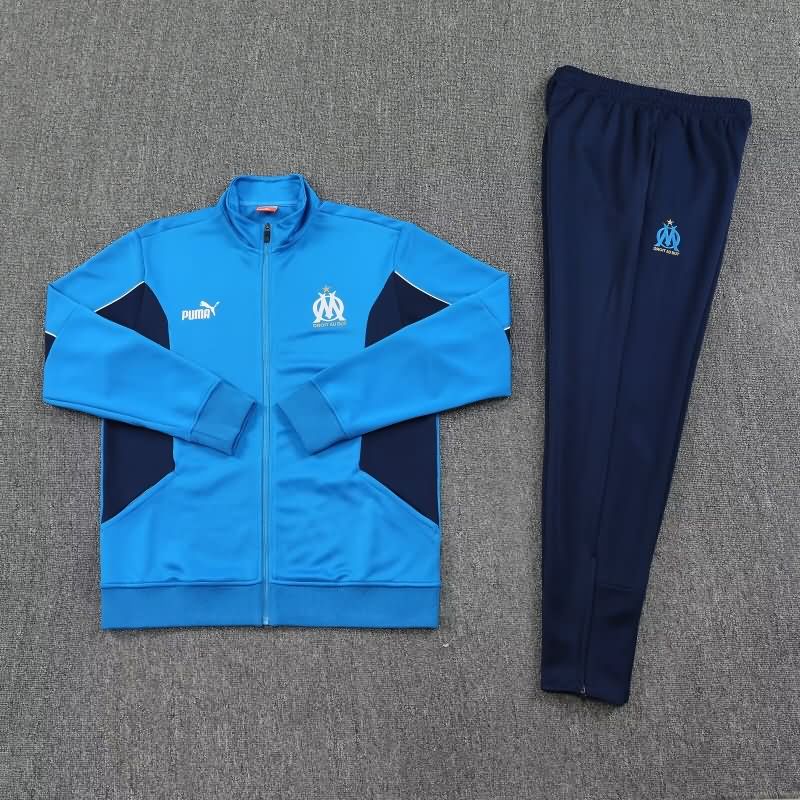 AAA Quality Marseilles 25/26 Blue Soccer Tracksuit AAA Quality Marseilles 25/26 Blue Soccer Tracksuit
