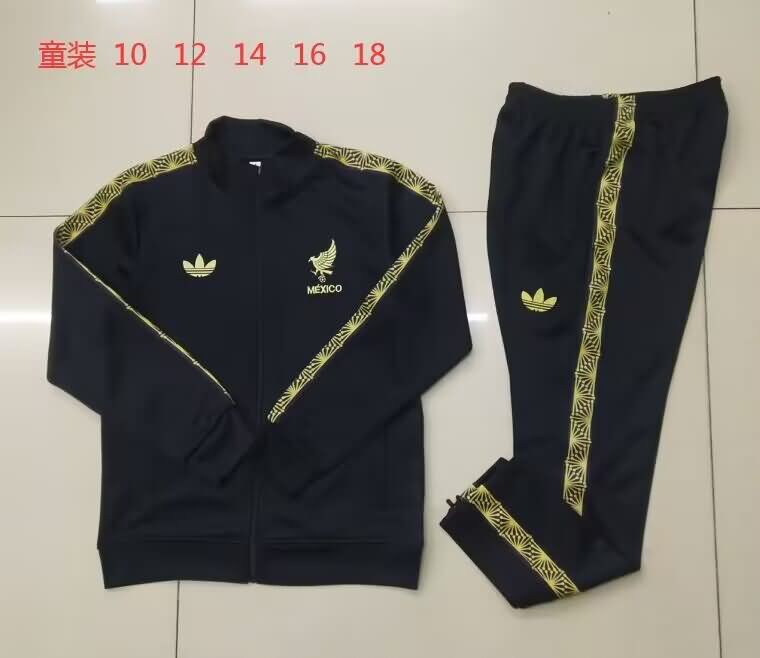 Kids AAA Quality Mexico 2025 Black Soccer Tracksuit Kids AAA Quality Mexico 2025 Black Soccer Tracksuit
