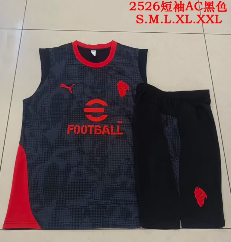 AAA Quality AC Milan 25/26 Black Soccer Training Sets 02 AAA Quality AC Milan 25/26 Black Soccer Training Sets 02