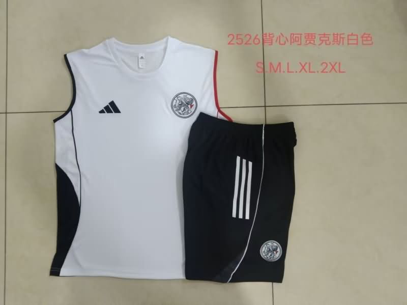 AAA Quality Ajax 25/26 White Soccer Training Sets 02 AAA Quality Ajax 25/26 White Soccer Training Sets 02