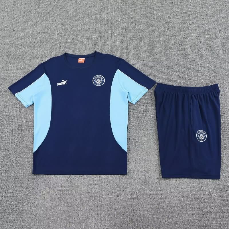 AAA Quality Manchester City 25/26 Dark Blue Soccer Training Sets AAA Quality Manchester City 25/26 Dark Blue Soccer Training Sets