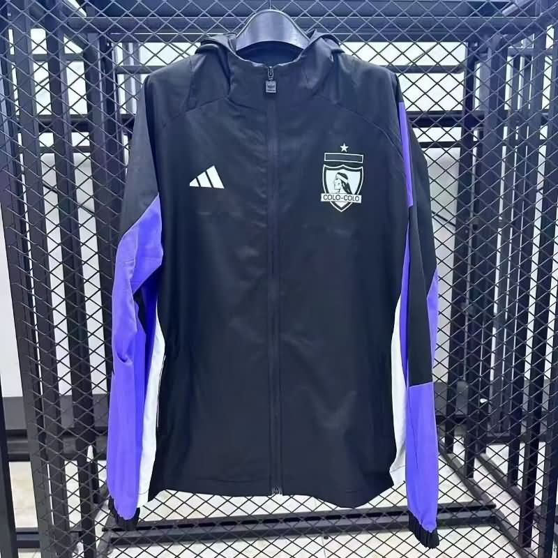 AAA Quality Colo Colo 2025 Black Soccer Windbreaker