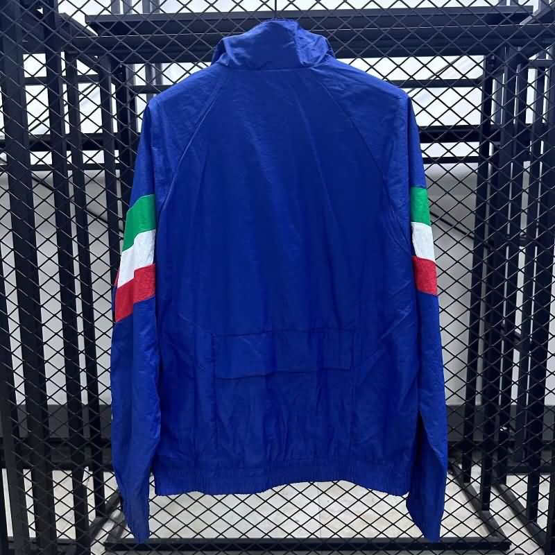 AAA Quality Italy 2025 Blue Soccer Windbreaker