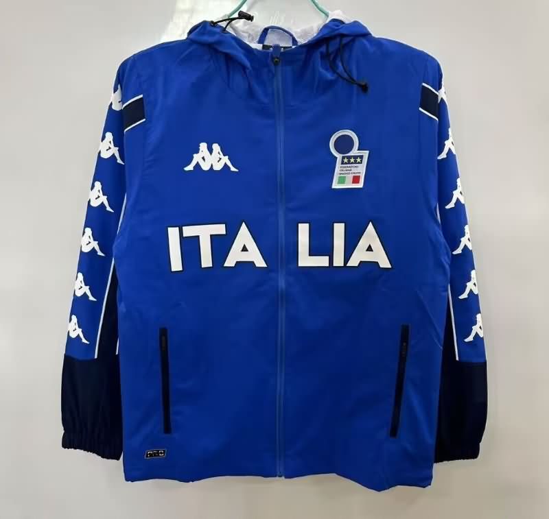 AAA Quality Italy 2025 Blue Soccer Windbreaker 03 AAA Quality Italy 2025 Blue Soccer Windbreaker 03