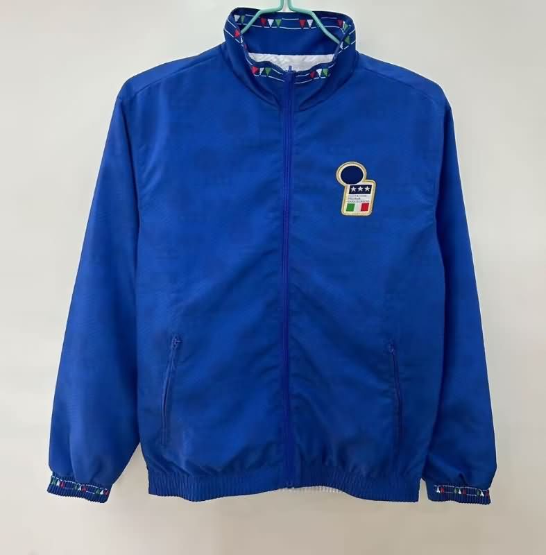 AAA Quality Italy 2025 Blue White Reversible Soccer Windbreaker 02 AAA Quality Italy 2025 Blue White Reversible Soccer Windbreaker 02