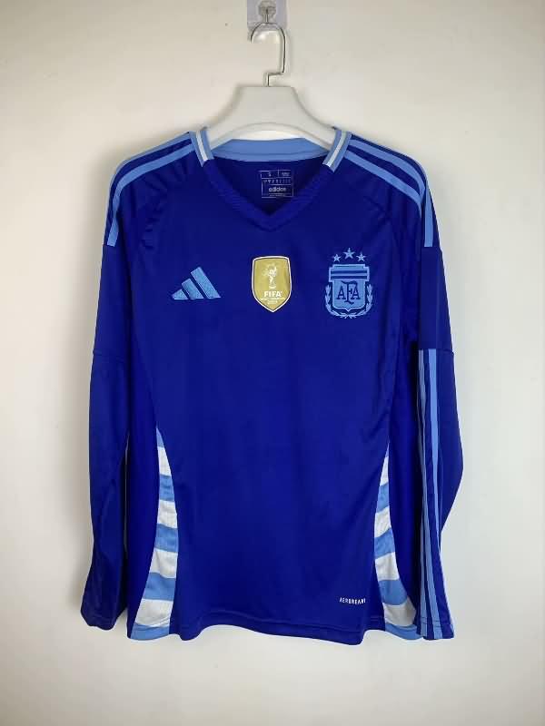 Argentina Soccer Jersey Copa America Away Long Sleeve Replica 2024