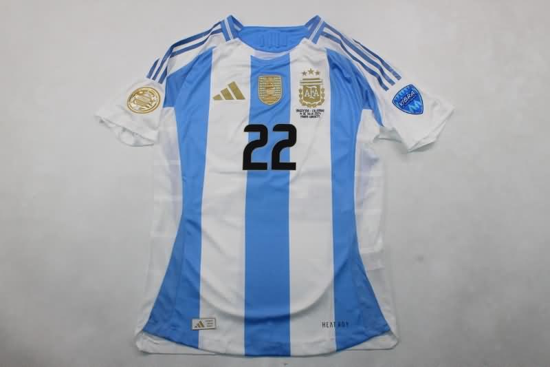 Argentina Soccer Jersey Copa America Home Final Replica 2024