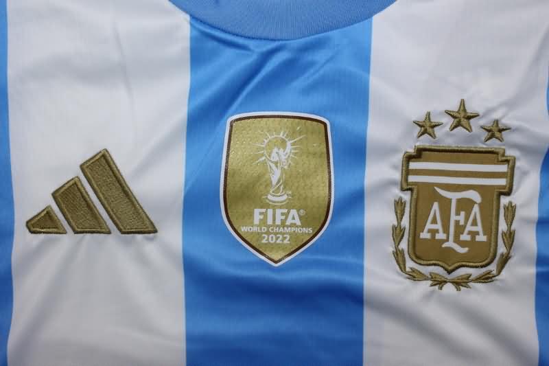 Argentina Soccer Jersey Copa America Home Long Sleeve Replica 2024