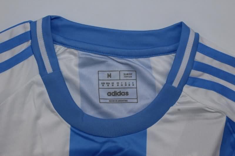 Argentina Soccer Jersey Copa America Home Long Sleeve Replica 2024