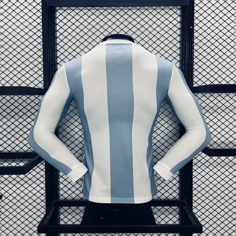 Argentina Soccer Jersey Anniversary Long Sleeve (Player) 50th