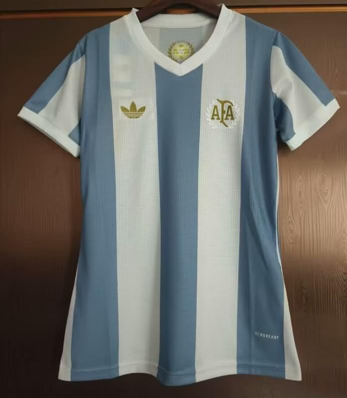 Argentina Soccer Jersey Anniversary Women Replica 50th