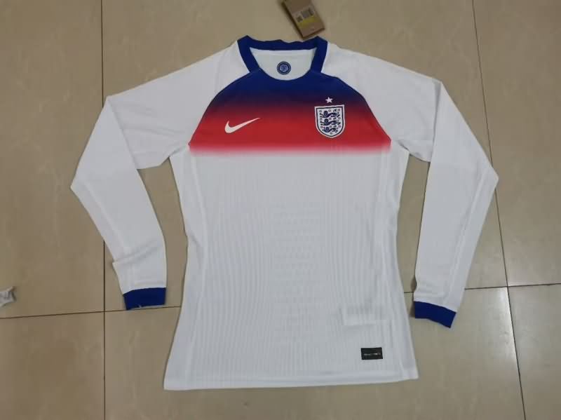 England Soccer Jersey Female Euro Long Sleeve Home (Player) 2025