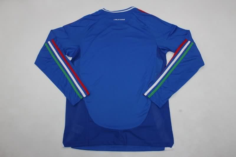 Italy Soccer Jersey Home Long Sleeve Replica 2024