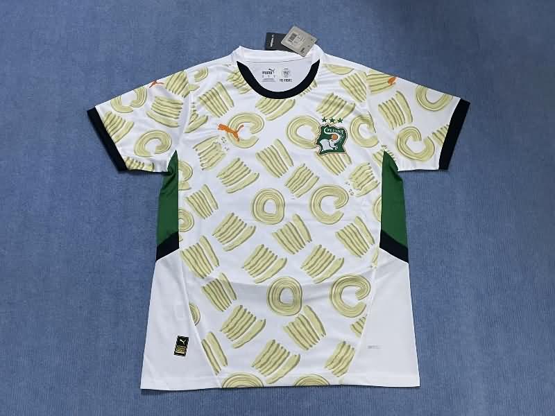 Ivory Soccer Jersey Away Replica 2024