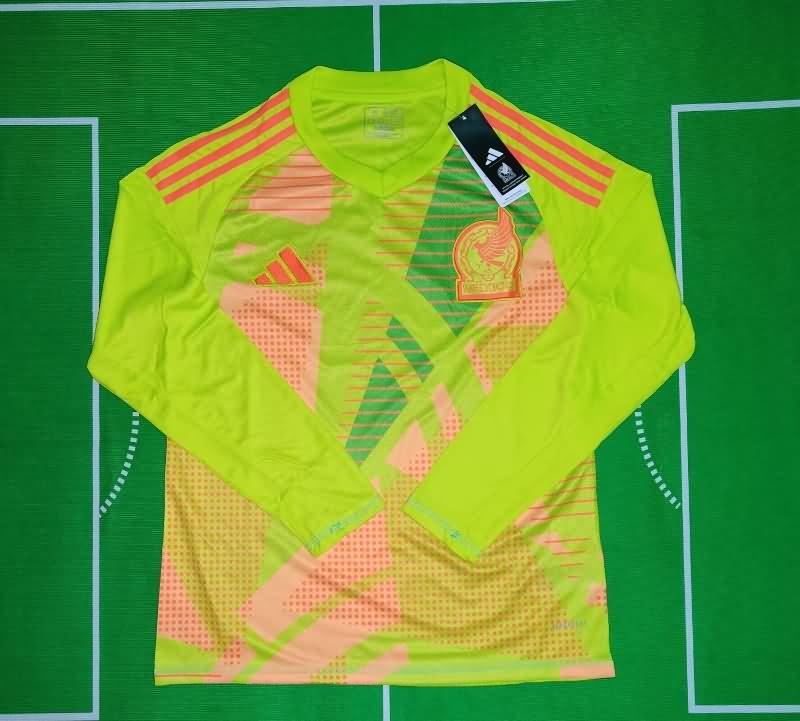 Mexico Soccer Jersey Copa America Goalkeeper Green Long Sleeve Replica 2024