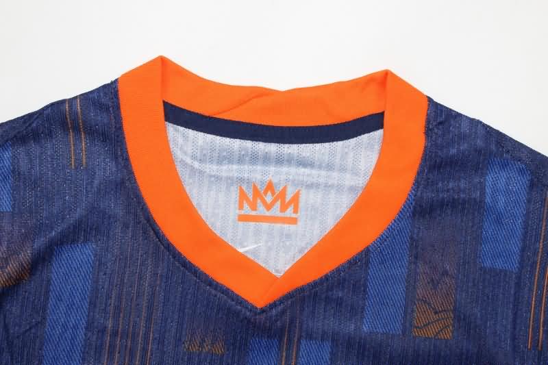 Netherlands Soccer Jersey Away Long Sleeve (Player) 2024