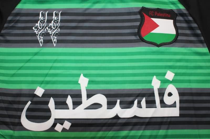 Palestine Soccer Jersey Green Long Sleeve Replica 2024