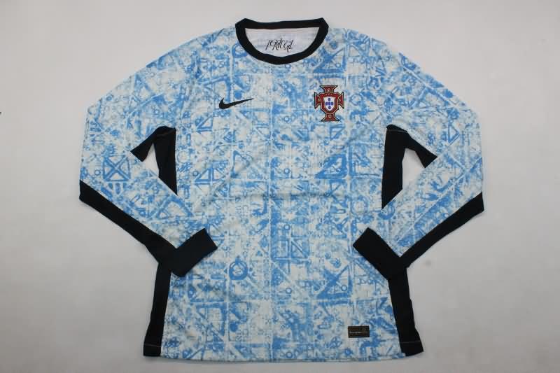 Portugal Soccer Jersey Away Long Sleeve (Player) 2024
