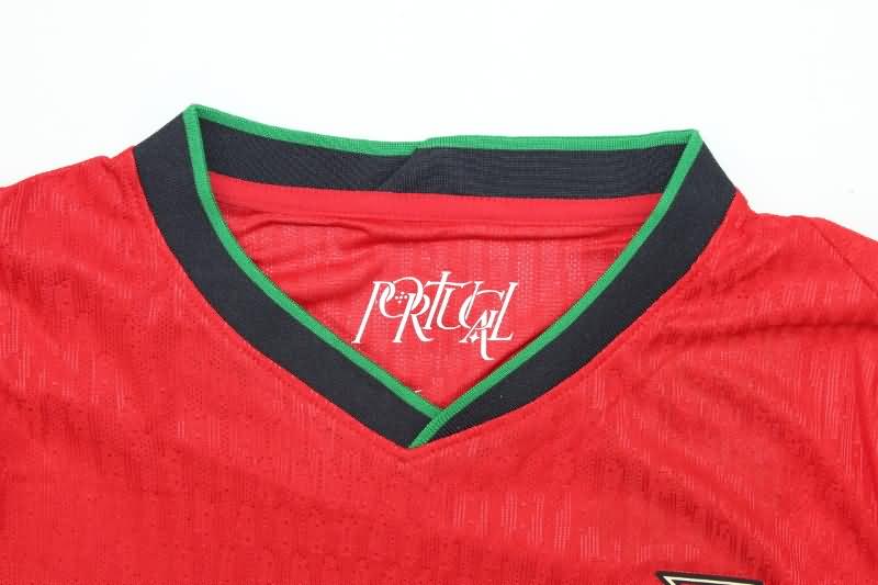 Portugal Soccer Jersey Home Long Sleeve (Player) 2024