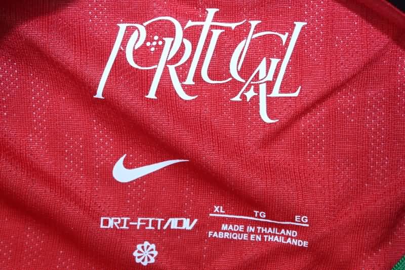 Portugal Soccer Jersey Home Long Sleeve (Player) 2024