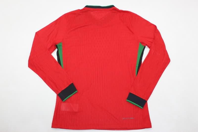 Portugal Soccer Jersey Home Long Sleeve (Player) 2024