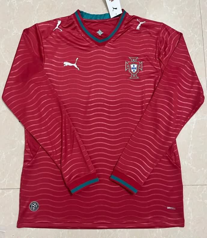 AAA Quality Portugal 2026 World Cup Home Long Sleeve Soccer Jersey AAA Quality Portugal 2026 World Cup Home Long Sleeve Soccer Jersey