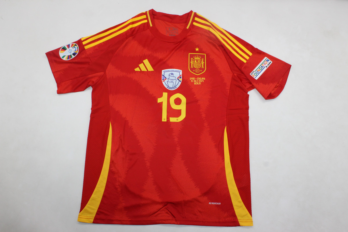 Spain Soccer Jersey Home Replica 2024 EURO Final