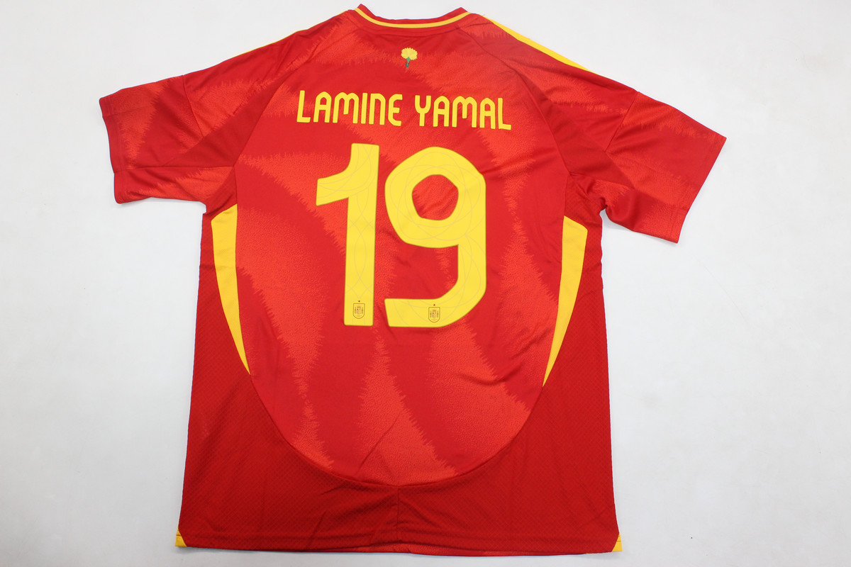 Spain Soccer Jersey Home Replica 2024 EURO Final