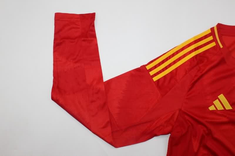 Spain Soccer Jersey Home Long Sleeve Replica 2024