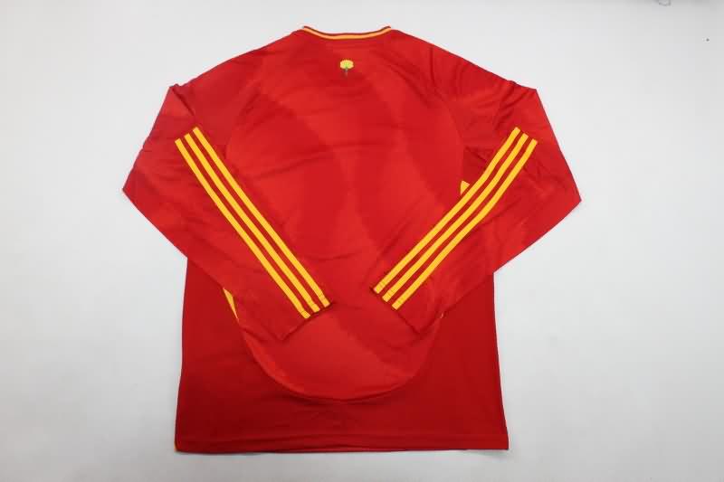 Spain Soccer Jersey Home Long Sleeve Replica 2024