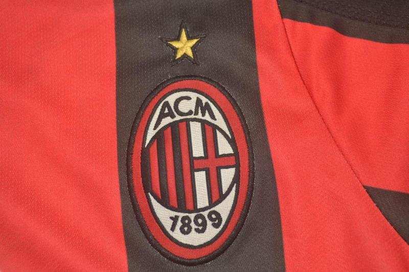 AC Milan Soccer Jersey Home Retro Replica 2003/04