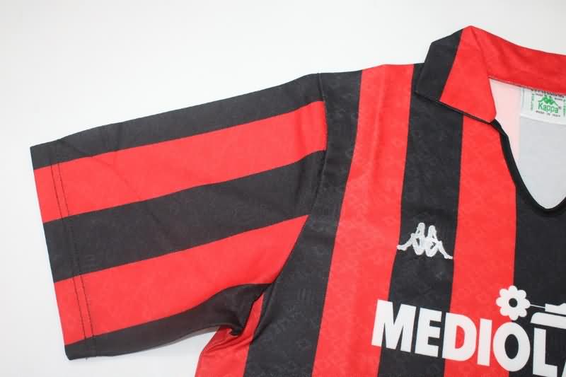 AC Milan Soccer Jersey Home Retro Replica 1989/90