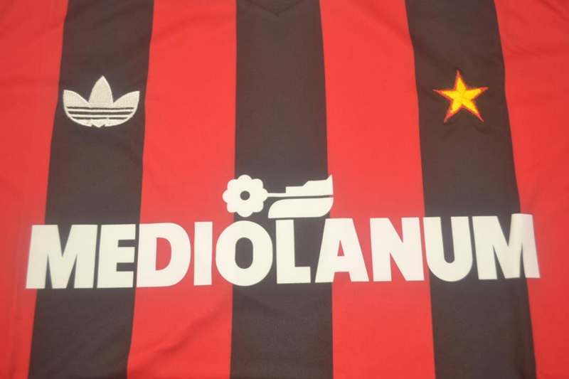 AC Milan Soccer Jersey Home Retro Replica 1991/92