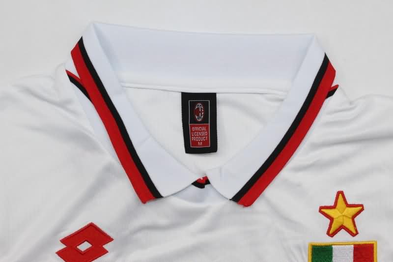 AC Milan Soccer Jersey Away Long Sleeve Retro Replica 1993/94