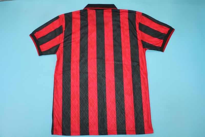 AC Milan Soccer Jersey Home Retro Replica 1995/96