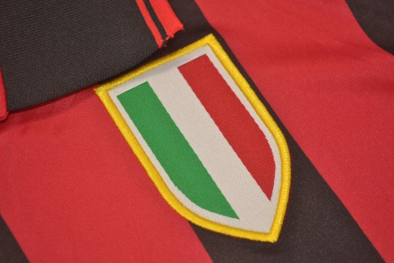 AC Milan Soccer Jersey Home Retro Replica 1996/97