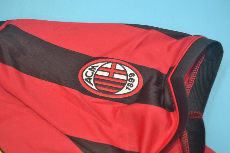 AC Milan Soccer Jersey Home Retro Replica 1996/97