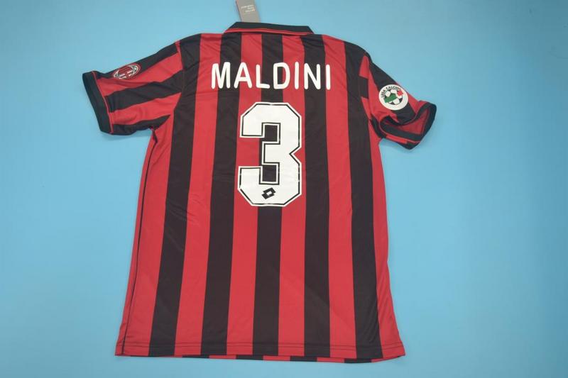 AC Milan Soccer Jersey Home Retro Replica 1996/97