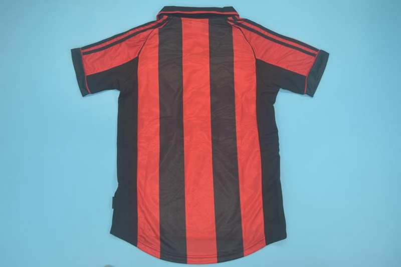 AC Milan Soccer Jersey Home Retro Replica 1998/99