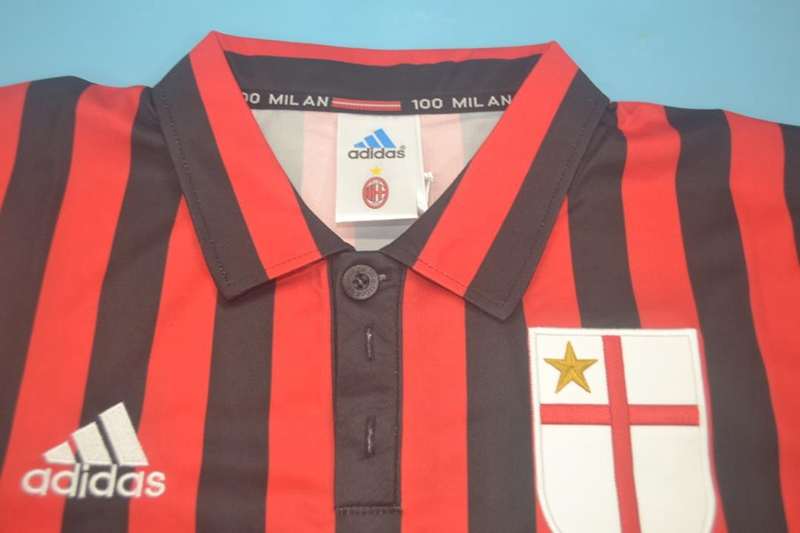 AC Milan Soccer Jersey Home Retro Replica 1999/00