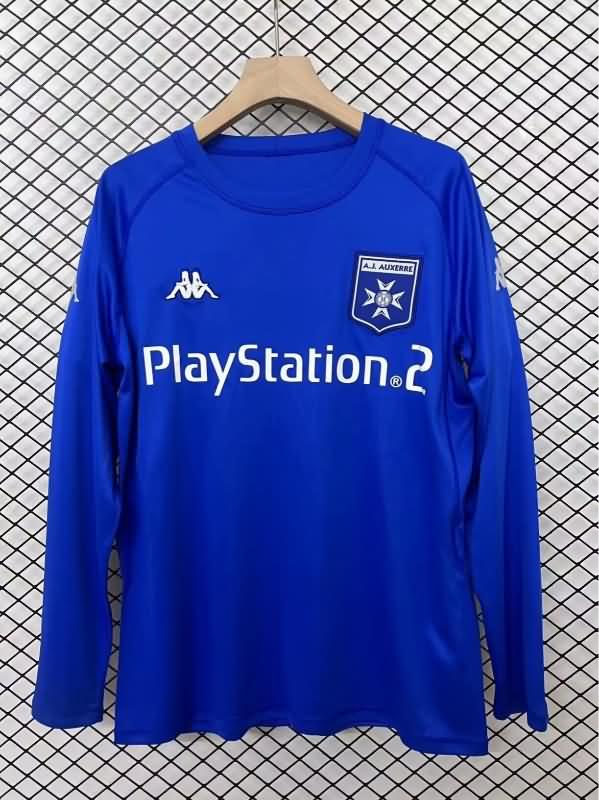 AJ Auxerre Soccer Jersey Away Long Sleeve Retro Replica 2003/04